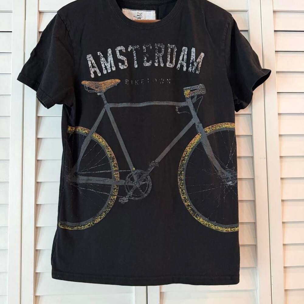 Fox Men's Black and Grey T-shirt